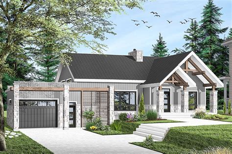 Modern Ranch Home Plan With Vaulted Interior 22493dr Architectural Designs House Plans
