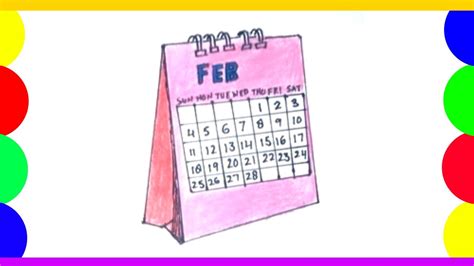 Calendar Drawing Easy