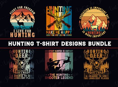 Hunting T Shirt Design Bundle On Behance