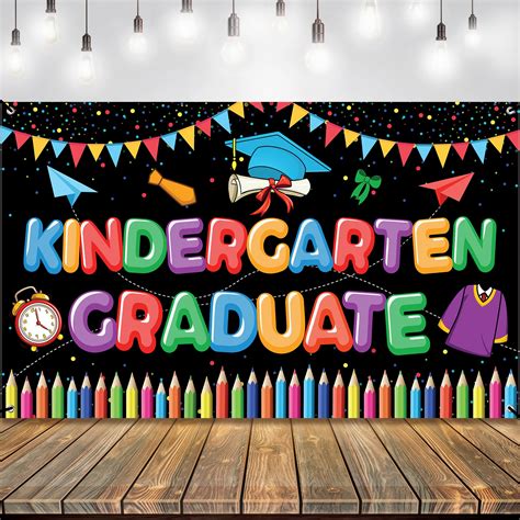 Buy Xtralarge Kindergarten Graduation Banner 72x44 Inch Kindergarten