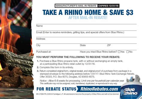 Blue Rhino Rebate 2023 Form