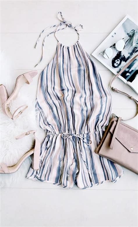 Blue Nude Romper Perfect For Summer Fashion 2017 Look Fashion Fashion