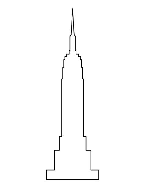 Printable Empire State Building Template Empire State Building