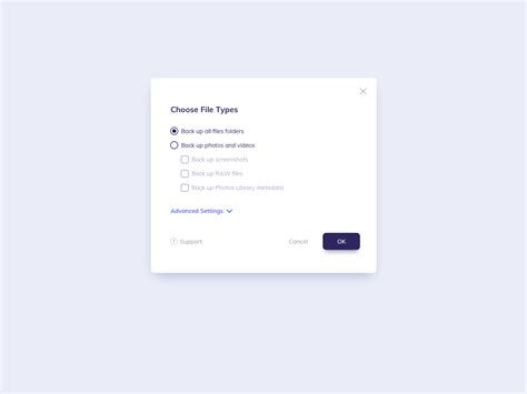 A good way to start a design process is to get inspired by what others h Select File Modal UI Design by Ildiko Gaspar on Dribbble