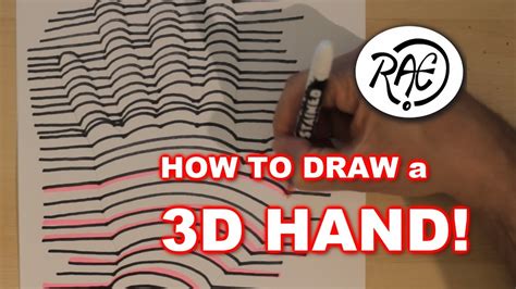 How To Draw A 3d Hand Sharpie Markers Art Illusions Easy