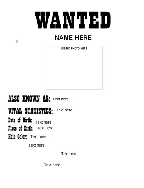 Wanted Poster Template Fbi And Old West Free Poster Generator