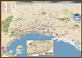 Touristic Baku map for Baku 2015 European Games on Behance