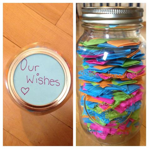 Just made a bestfriend wishes jar with a total of 200 wishes! Write your wishes on pieces of ...