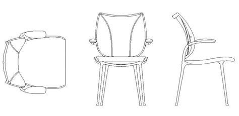 Chair Structure Cad Furniture Blocks Detail Elevation 2d View Layout