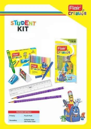 Assorted Plastic Flair Student Stationery Kit At Rs 343piece In New
