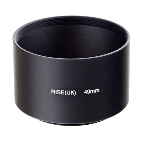 Lower Price Riseuk 49mm Professional Telephoto Metal Lens Hood Screw