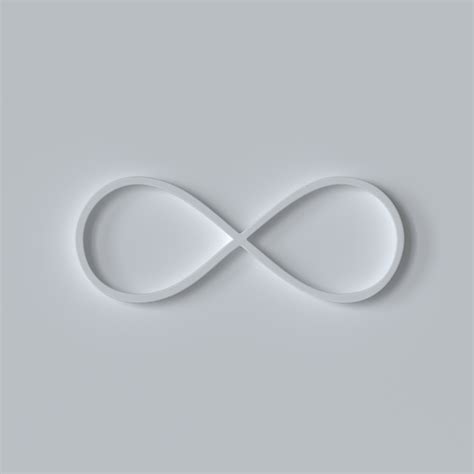 Premium Photo Infinity Symbol With 3d Effect