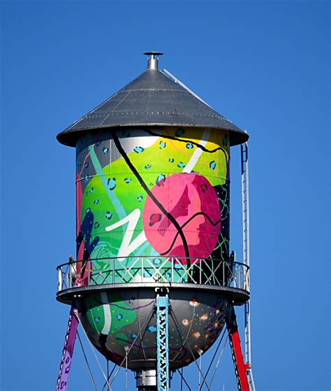 Painted Water Tower Pjpink Flickr