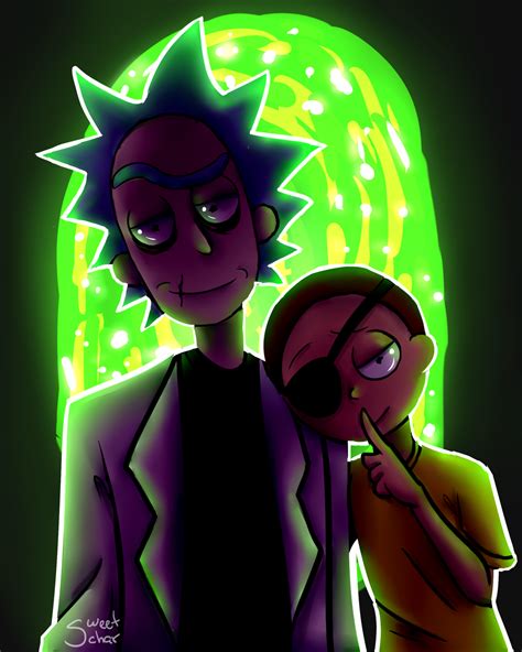 Evil Rick And Morty By Gabdommie On Deviantart
