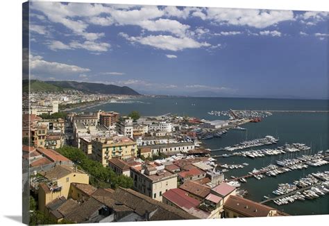 Campania is the most densely populated italian region with 5.8 million people living on just 13,595 it is also the poorest regions of italy, with only half the gdp per capita of lombardy (the richest region). High angle view of a town, Salerno, Amalfi Coast, Campania ...