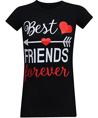 Best Friends Forever Right Arrow Womens Fitted Tshirt Medium Black