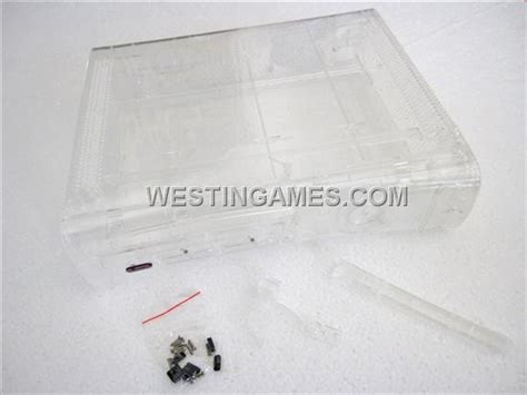 Full Console Housing Shell Case With Hdmi Port Transparent Crystal