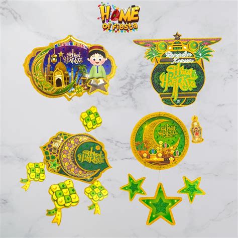 Hofs Raya 2023 Hiasan Selamat Hari Raya Hanging Ornament Festive