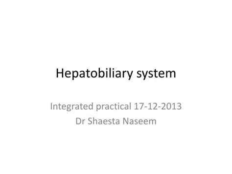 Ppt Hepatobiliary System Powerpoint Presentation Free Download Id