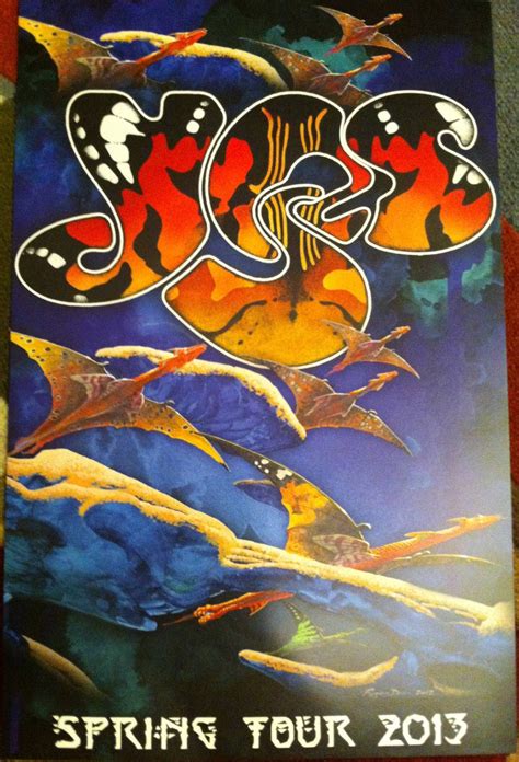 Yes Spring Tour Rock Poster Art Album Cover Art Vintage Music Art