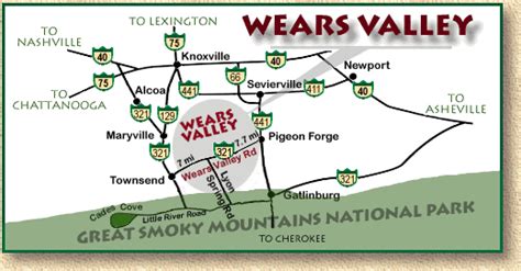 It's a big area and around the power pedestals , so it takes several hours. Wears Valley Tennessee in the Great Smoky Mountains