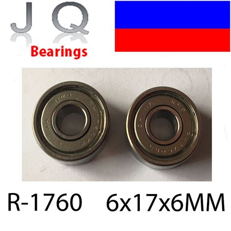 Jq Bearings 10pcs F606z R 1760 6 X 17 X 6mm Metal Miniature Deep Groove