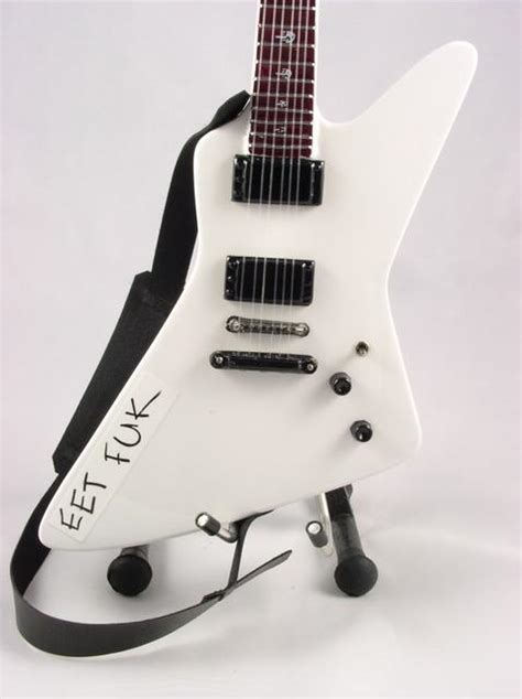 Miniature Guitar James Hetfield Eet Fuk Exp Metallica Ebay