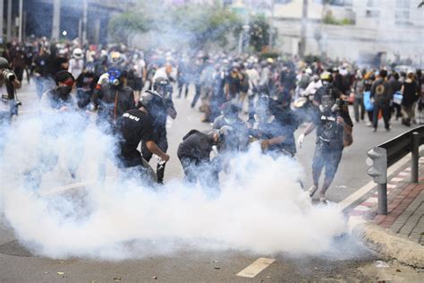Thai Police Fire Rubber Bullets Tear Gas At Protesters Ap News