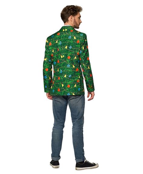 Suitmeister Mens Christmas Green Tree Christmas Light Up Blazer Macys