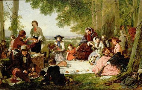 A Picnic 1857 By Henry Nelson Oneil 1817 1880 Was An