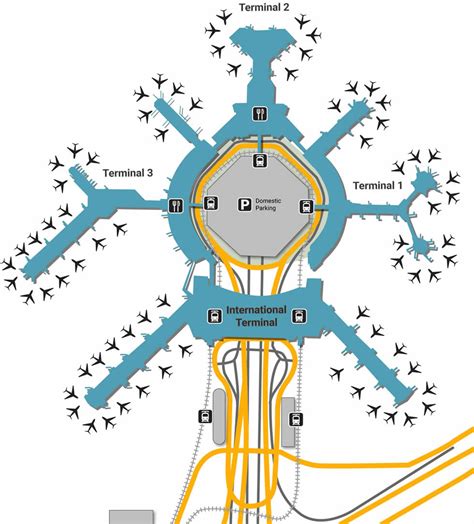 San Francisco Airport Terminal Map