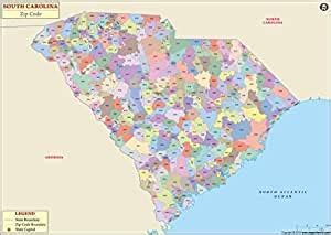 Amazon South Carolina Zip Code Map X H Office Products