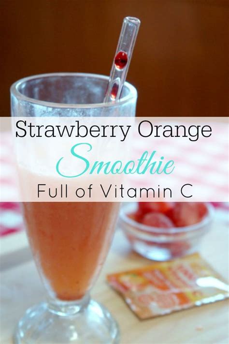Easy Strawberry Orange Smoothie Recipe Recipe Orange Smoothie