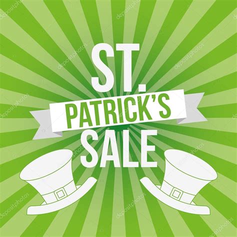 Saint Patricks Sale Design Stock Vector Yupiramos