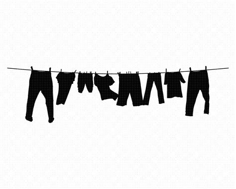 Clothesline SVG Line of Clothes SVG Drying Clothes SVG | Etsy | Clothes line, Drying clothes ...