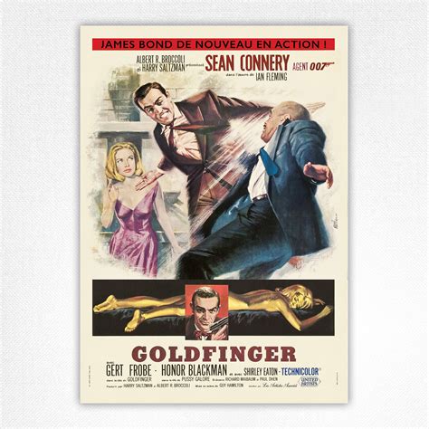 James Bond Goldfinger Film Poster 1964 Jean Mascii French Alt Version — Heritage Posters