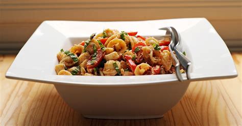 3/4 cup good black olives, such as kalamata, pitted and diced. Sun-Dried Tomato Pasta Salad | POPSUGAR Food