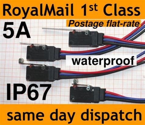Waterproof Micro Switch Ip67 5a Ws2 Changeover Spdt Microswitch 200mm