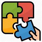 Jigsaw Puzzle Business Icon Icons Solution Company