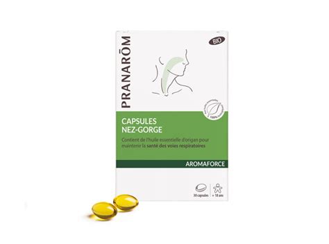 Pranarôm Aromaforce Capsules Nez Gorge Bio 30 Capsules Pharmacie En