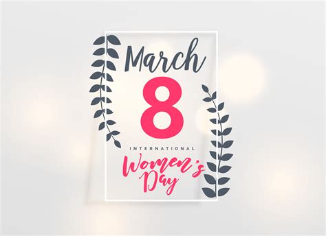 March 8 Happy Womens Day Background Download Free Vector Art Stock