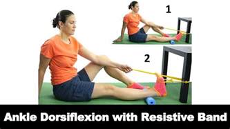 Ankle Dorsiflexion With Resistive Band Ask Doctor Jo Youtube