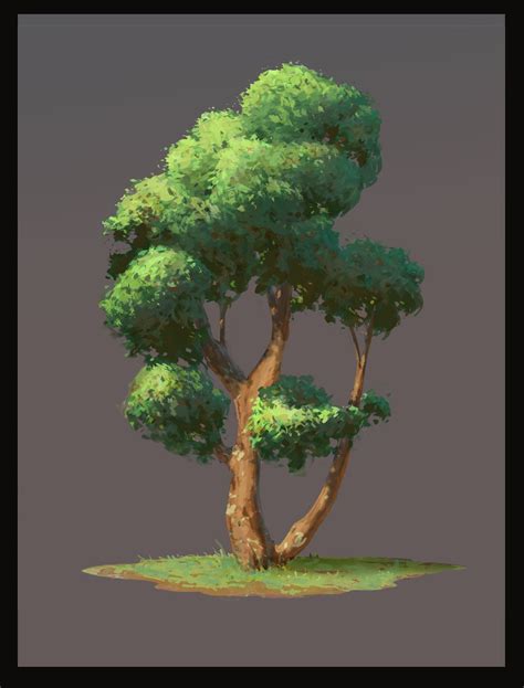 Artstation Tree David Merritt Landscape Art Digital Painting