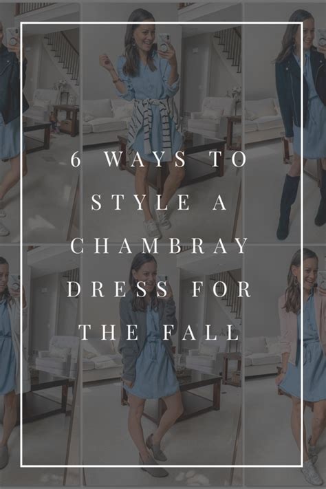 how to style a chambray dress for the fall mama loves shopping