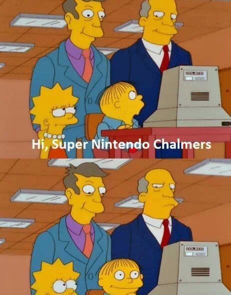 Super Nintendo Chalmers The Simpsons Ralph Wiggum Simpsons Funny