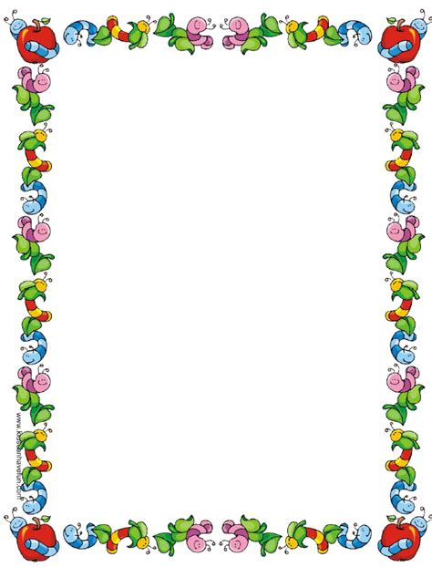 School Border Png Page Borders Borders And Frames Classroom Charts