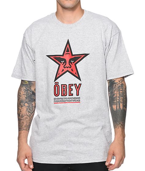 Obey Stars 96 T Shirt Zumiez