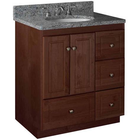 3 drawers and sliding barn doors are the perfect combination of funtion and style! Bathroom Vanities - Strasser Woodenworks 30"W Simplicity ...