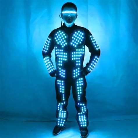 Buy New Arrived Led Robot Costume Led Dance Performance Luminous Clothing