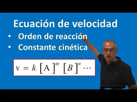 Ecuación de velocidad y orden de reacción Cinética Química YouTube